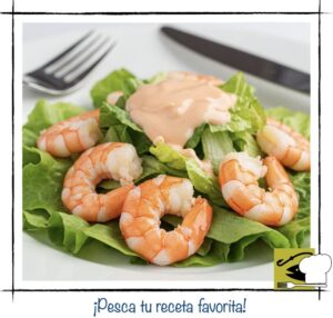 Ensalada de Gambas con Lechuga