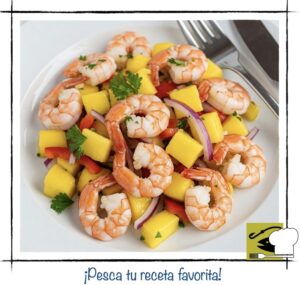 Ensalada de Gambas con Mango