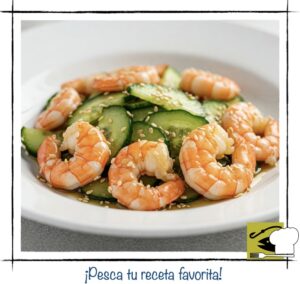 Ensalada de Gambas con Pepino