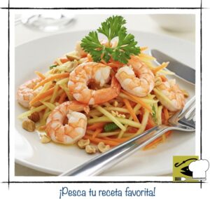 Ensalada de Gambas y Papaya