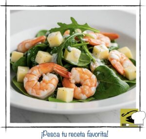 Ensalada de Gambas y Queso
